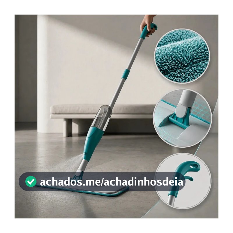 Mop Spray Com Reservatório Esfregão Vassoura Mágica
