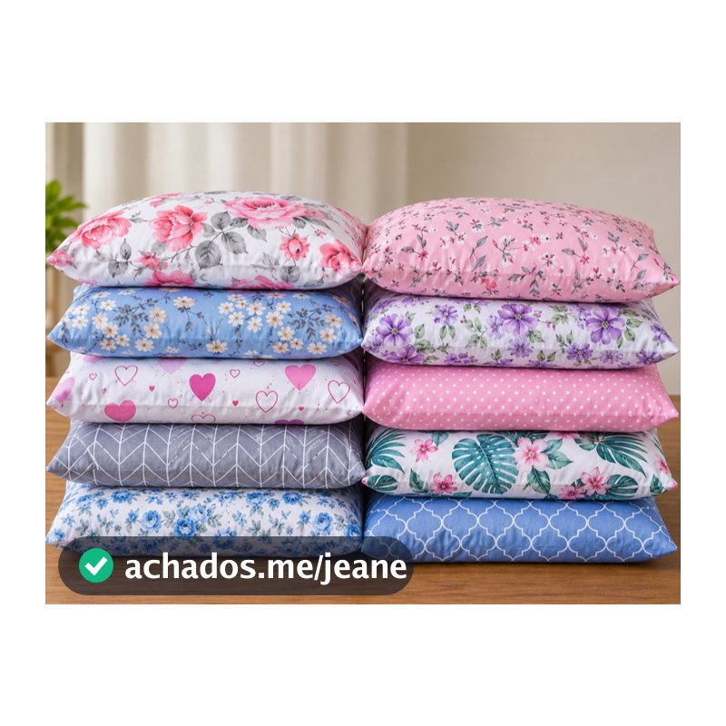 Kit 10 Fronhas Estampadas Charmosas Microfibra Toque Macio