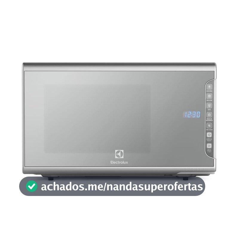 Micro-ondas Electrolux 31L cor Inox Espelhado com Painel Integrado e Função Tira Odor (MI41S)