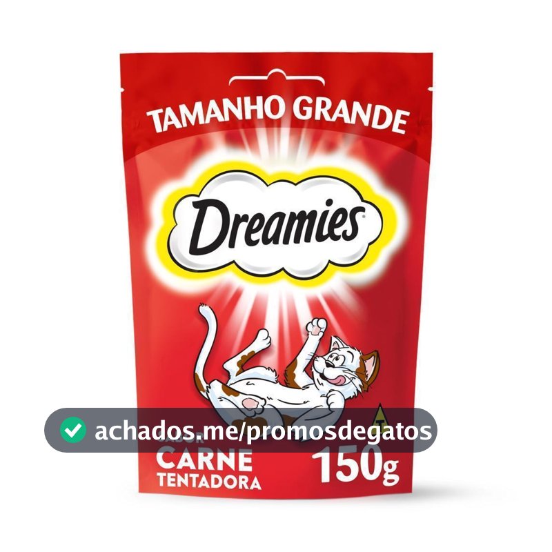 Petisco Dreamies Carne Tentadora Gatos Adultos 150g