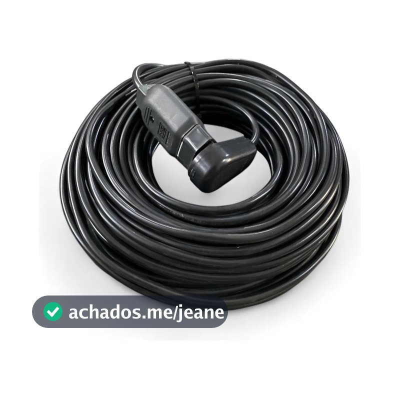 EXTENSÃO ELETRICA 10A  CABO PP 2X1,0 REFORÇADA  127/220V ANTI CHAMAS