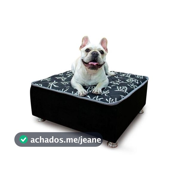 Cama Box Pet Sleep Black Cães E Gatos 50x50x20