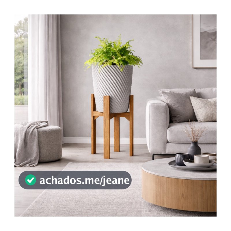 Suporte para Vaso em Madeira 40cm e 55cm Tripé – Plantas e Decoração