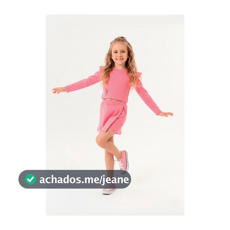 Conjunto Blusão e Short-Saia Guloseima