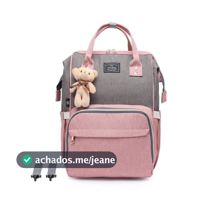 Bolsa Maternidade Oh My Bag Grande Resistente Material Reforçado Ursinho 17L