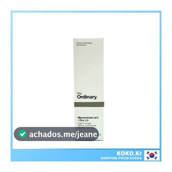 THE ORDINARY Niacinamide 10% + Zinc 1 % 30ml / 60ml Com Brindes