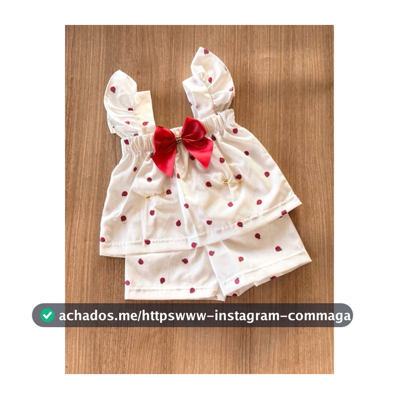Conjunto bebê Lalá menina estampado blogueira algodão