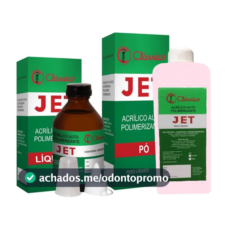 Resina Acrílica Autopolimerizável Jet 78gr + 120ml
