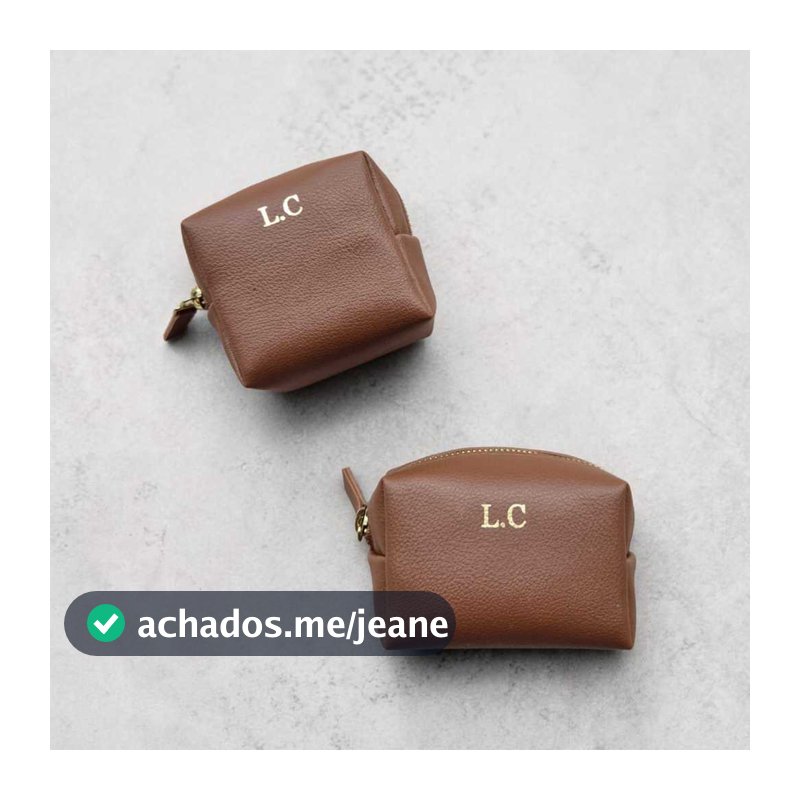 Kit 2 Mini Necessaire Personalizada Premium Guarda Absorvente Porta Treco Maquiagem