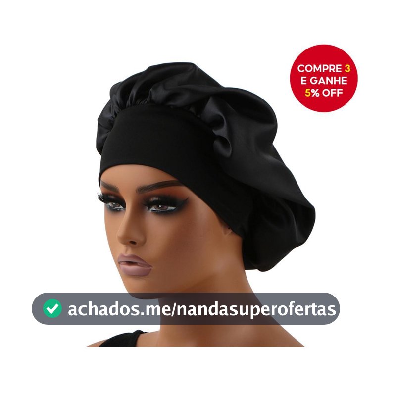 Cabelo De Faixa Larga De 7 Cm Protege Gorro De Seda Acetinada Para Dormir
