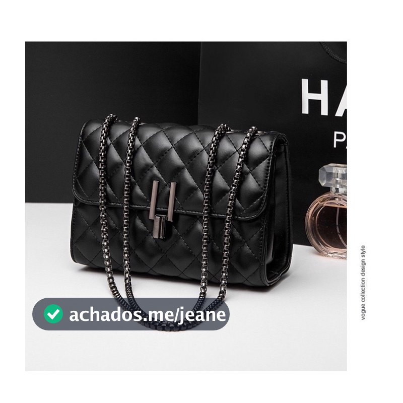bolsa feminina transversal corrente escura “Y”