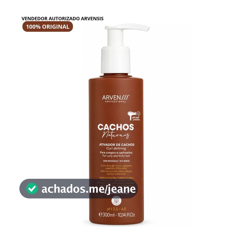 Ativador de Cachos Arvensis 300ml | Definição Máxima para Crespos e Crespíssimos
