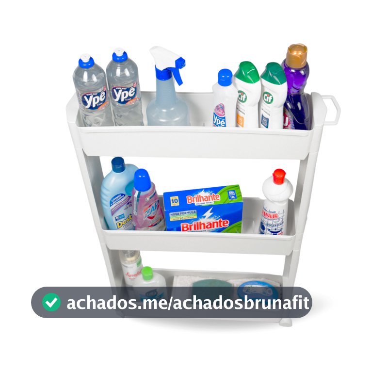 Armário Multiuso Com Rodinhas Organizador De Cozinha E Lavanderia Prateleira