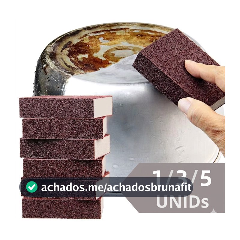 Esponja Mágica Remove Ferrugem e Risco para Forno Panela Inox TOP