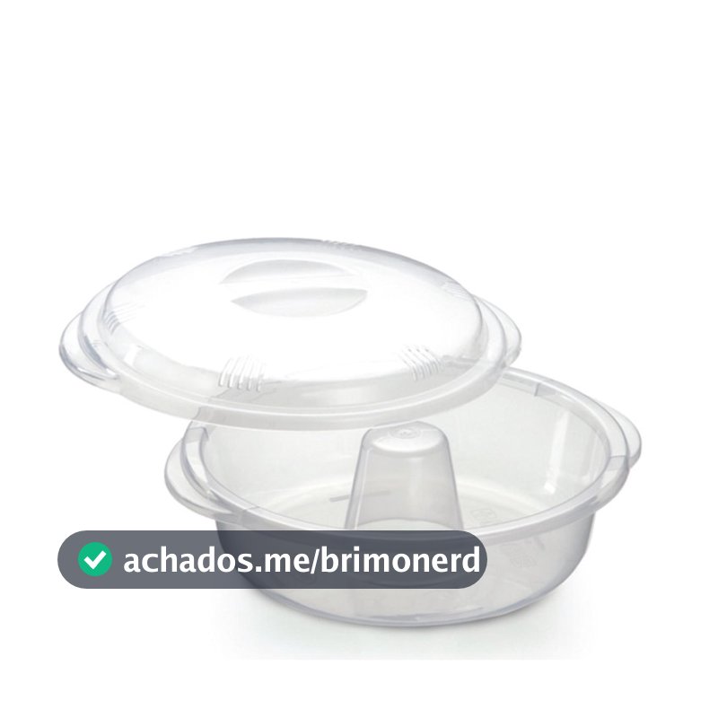 FORMA P/ PUDIM C/ TP P/ MICROONDAS