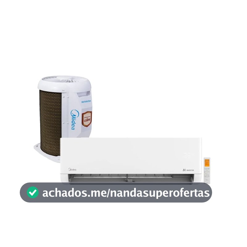 Ar Condicionado Split Midea Inverter AI AirVolution 9000 BTU/h Frio 42EFVCA09M5 - 220 Volts