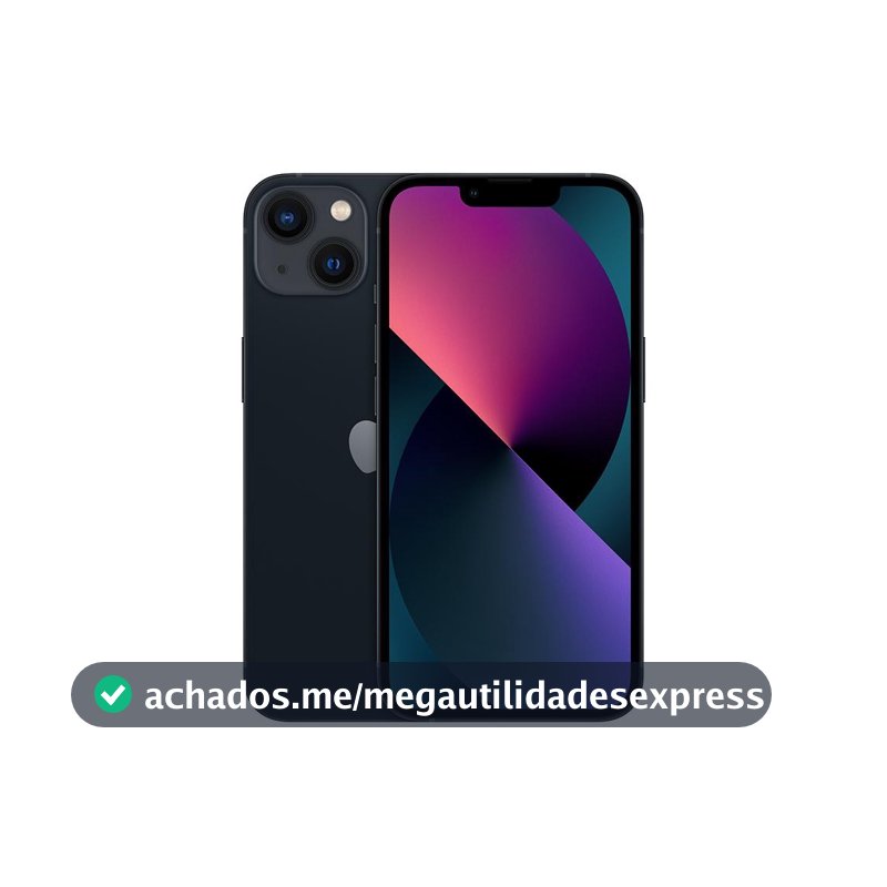 Usado: iPhone 13 128GB Preto Bom - bateria 70% - Trocafy - Apple
