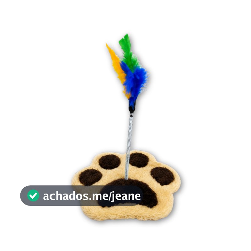 Brinquedo Interativo Pet com Mola Peninha para Gatos