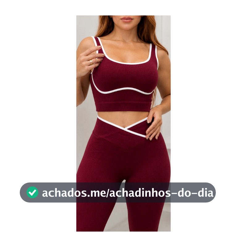 Conjunto Gringo Academia Feminino Calça e Top Esportivo