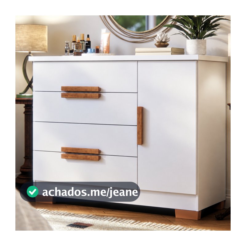 Cômoda Sapateira 4 Gavetas 1 Porta Para Quarto De Casal Grande Organizador De Roupas Brescia