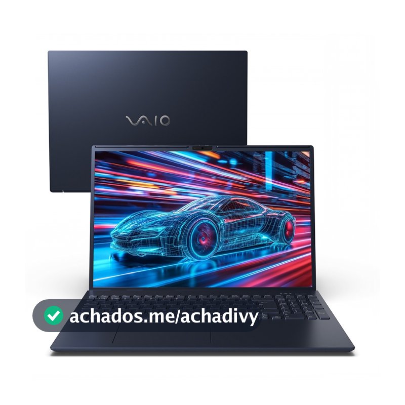 Notebook VAIO FE16 AMD Ryzen 7-5825U Linux 16GB RAM 256GB SSD 16" IPS WUXGA Antirreflexo - Cinza