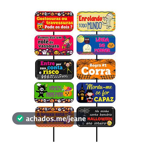 Plaquinhas Halloween PLACA DIVERTIDA PARA FOTO HALLOWEEN PLACA HALLOWEEN