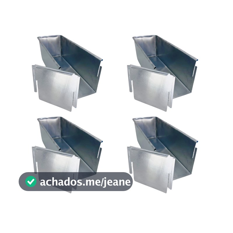 Forma com Frente Removível 30x10x10 em Alumínio Bolo Fatia Feira Slice