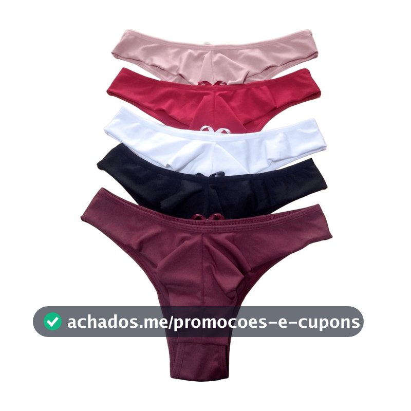 kit com 10 calcinhas feminina tanga fio duplo básica micro fibra tecido macio Confortável Não Marca revenda sacoleira moda intima