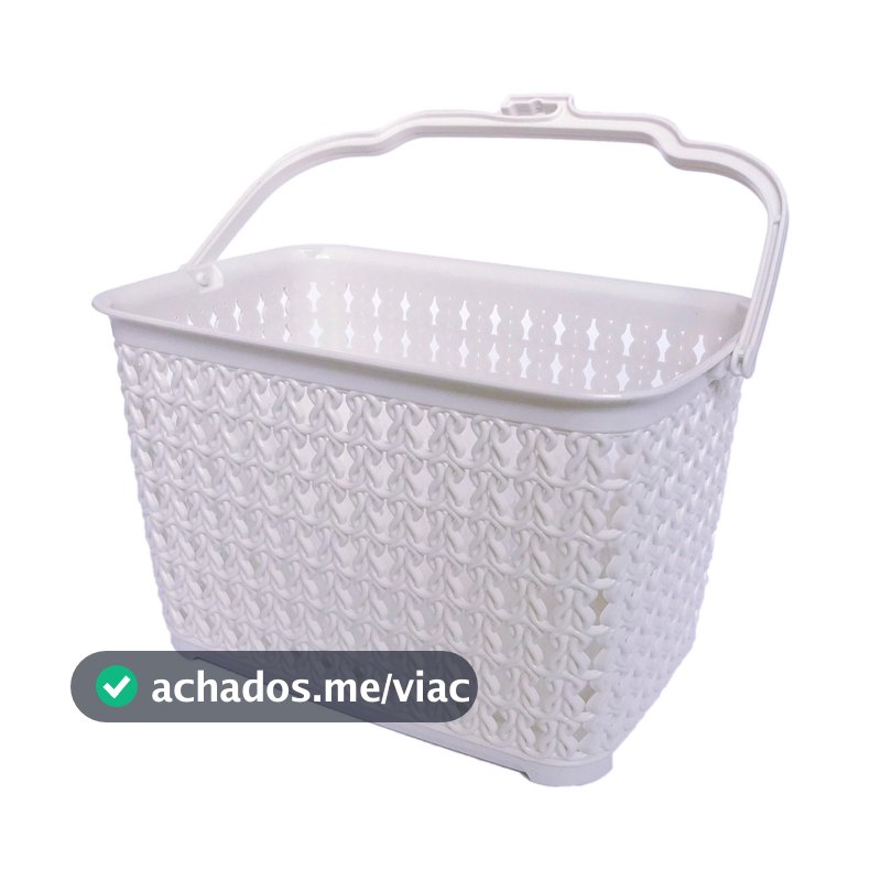 Cesto Com Alça organiza Prendedor de Roupas Lavanderia
