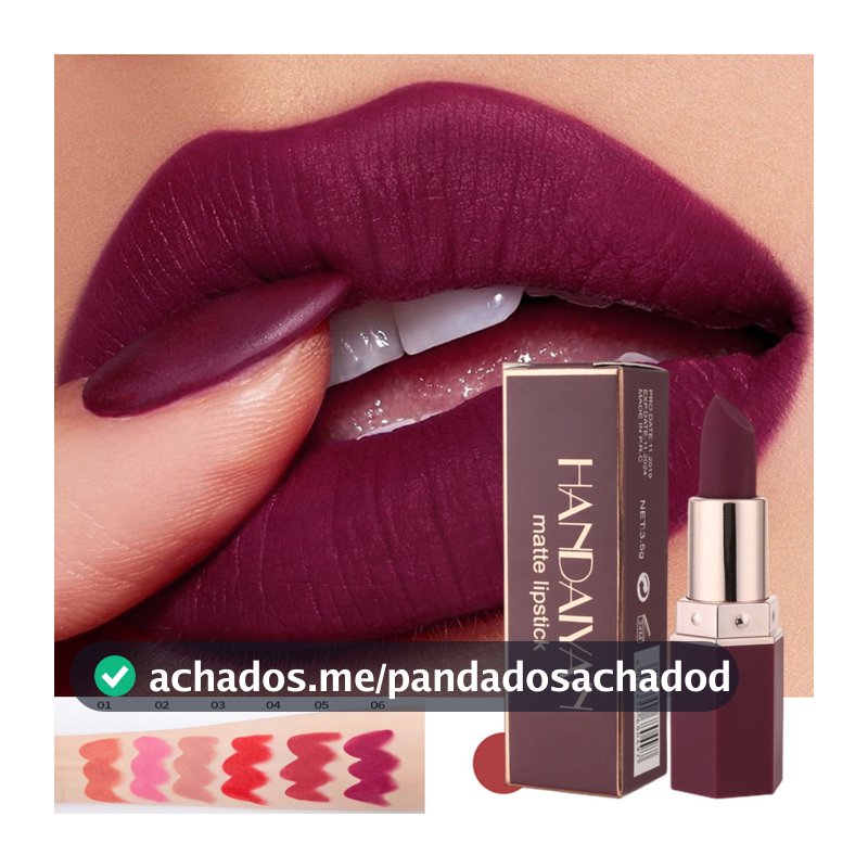 6 Cores Maquiagem Batom Mate À Prova D'água De Longa Duração Sexy Vermelho Rosa Veludo Nude Lipsticks Mulheres Cosméticos Halloween