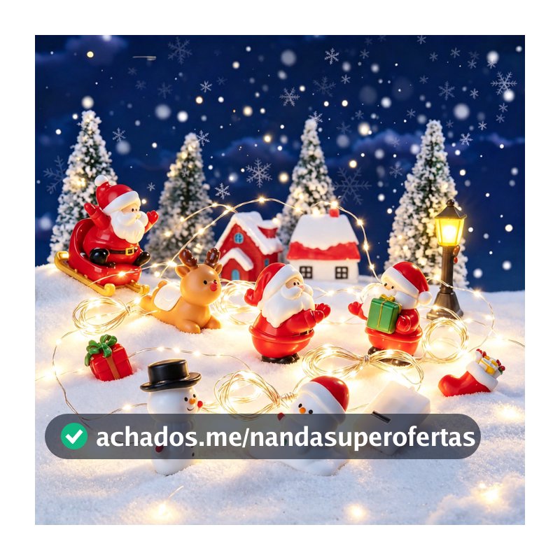 Estatuetas Miniaturas Papai Noel Boneco De Neve Micro Paisagem Ornamentos Para