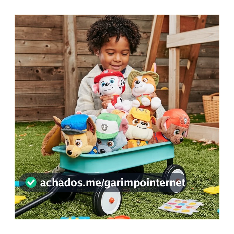 Paw Patrol Mighty Pups Pelúcia Estrela 6 - 9 Personagens Clássicos Brinquedo Macio Presente de Aniversário e Formatura