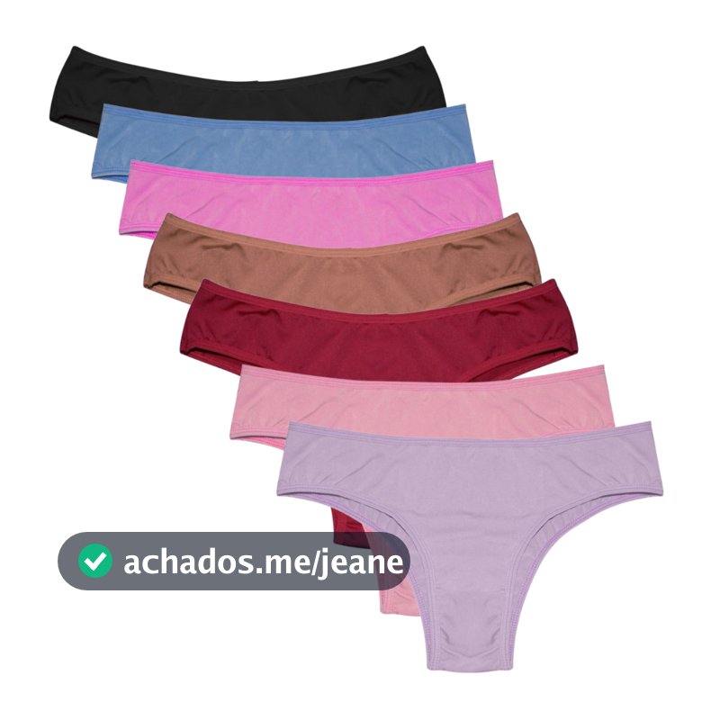 Kit Calcinhas 100% Algodao Básica dia a dia CONFORTO Calcinhas Lisas Não é Fio Dental