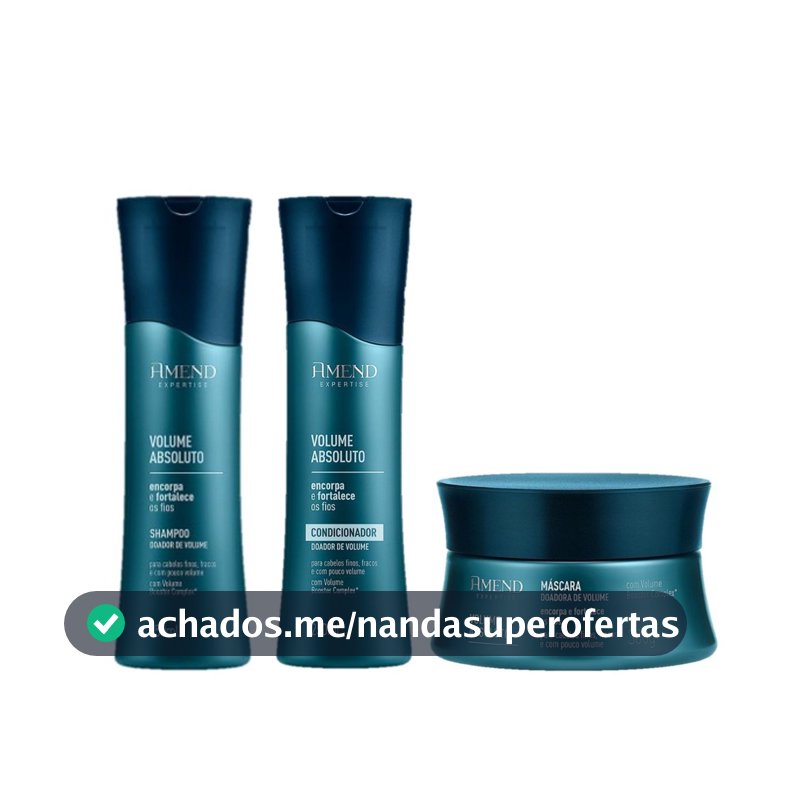 Amend KIT Volume Absoluto Shampoo e Condicionador 250ml + Máscara 300g