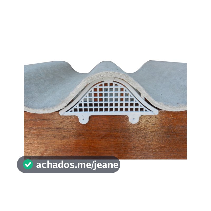 Kit Com 50 Peças (rende 9m) - Passarinheira Grade Ventilada Telha Ondulada Eternit Brasilit Fibrocimento 5mm e 6mm