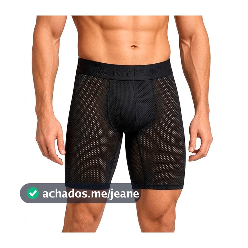 Kit Cuecas Boxer Long Leg DryFit Box Ciclista Tecido Respirável