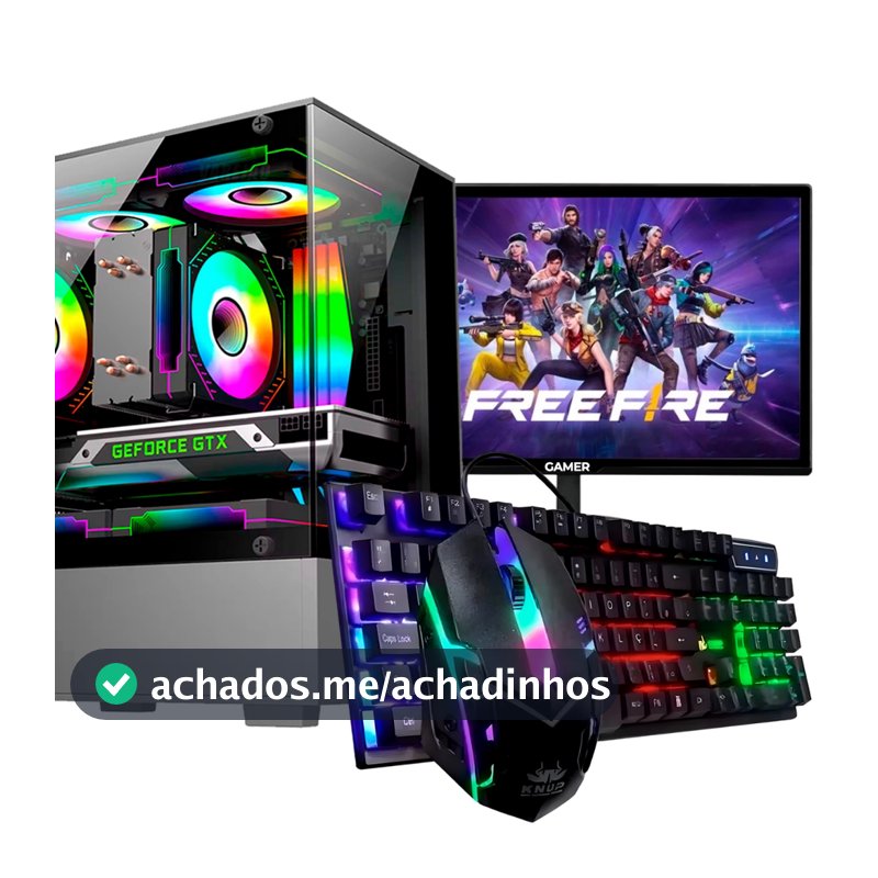 Computador Gamer Intel Core I5 8gb Ram SSD 120GB Gamer GT 210 + Monitor 15"