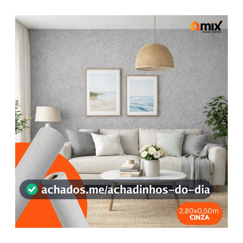 Rolo Papel de Parede 3D Autocolante Linho Texturizado 2,80X0,50m