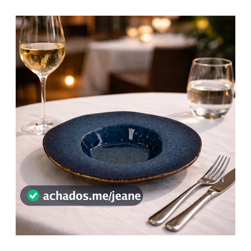 Prato Para Massa E Risoto Cerâmica Orgânica Moderno Minimalista Mesa Posta Gourmet