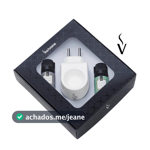 Kit Aromatizador Elétrico Standard Via Aroma + 2 Essências 10ml