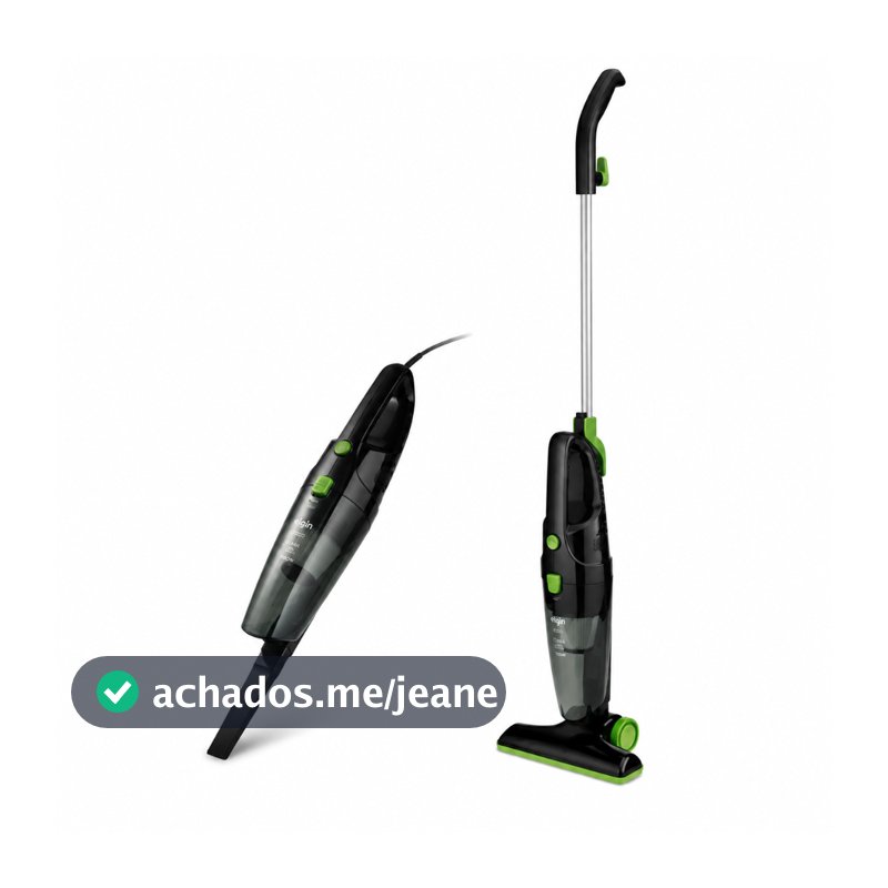 Aspirador de Pó Vertical 2 em 1 Portátil Elgin 1500W Preto