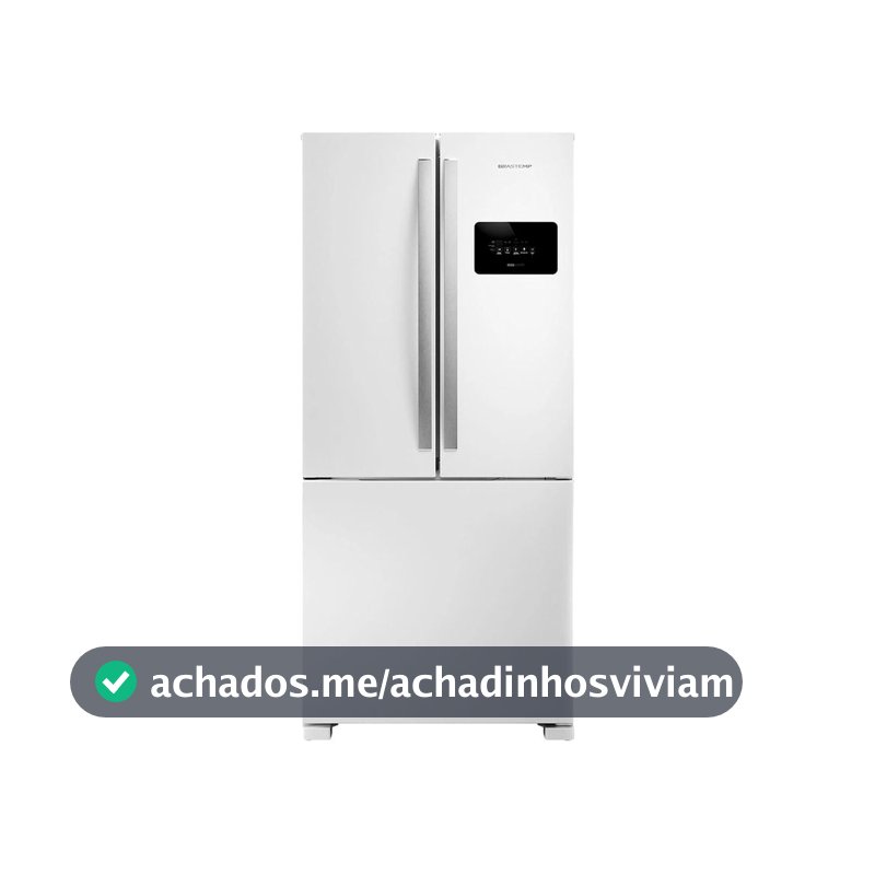 Geladeira Frost Free French Door 3 Portas Branca Brastemp - BRO85MB