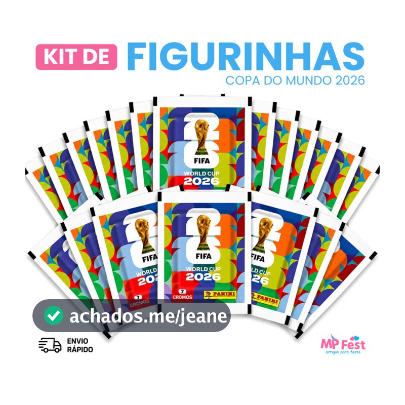 Kit 14/70 Figurinhas Copa Do Mundo 2026 Oficial Panini FIFA - Pacotes Originais