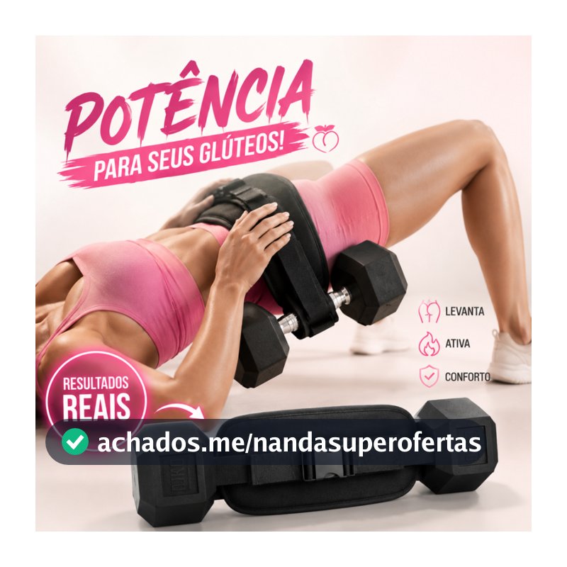 Cinto de Carga para Elevação de Quadril e Ponte de Glúteos com Halteres