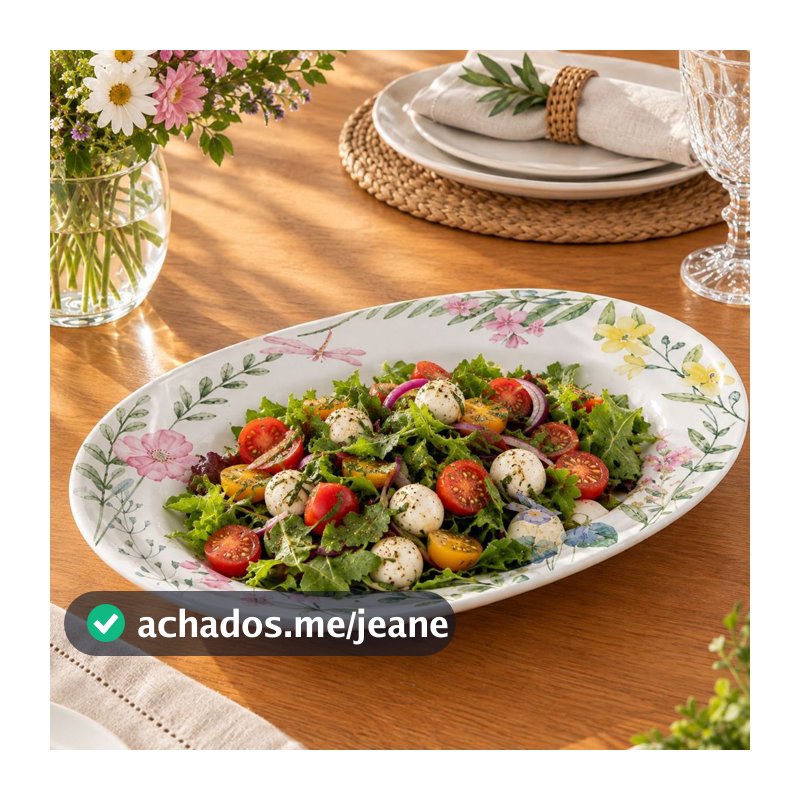 Travessa Campestre de Cerâmica 35cm - Alleanza