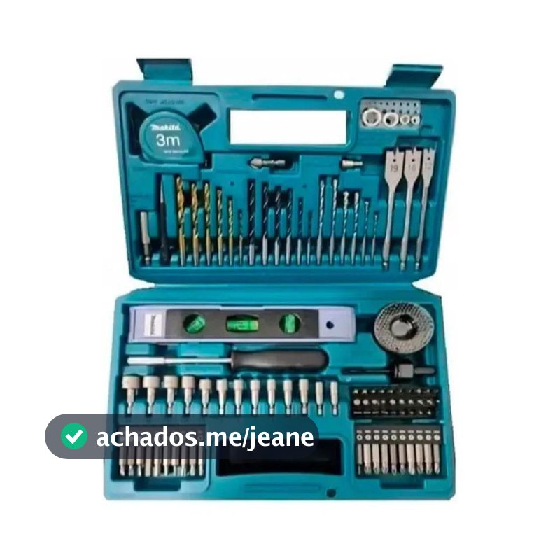 Kit Broca E Ferramentas 102 Peças E-10730 - Makita