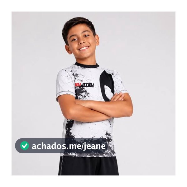 Rash Guard INFANTIL NoGi Jiu-Jítsu  Manga Curta | Compressão Premium FPS 50+ |