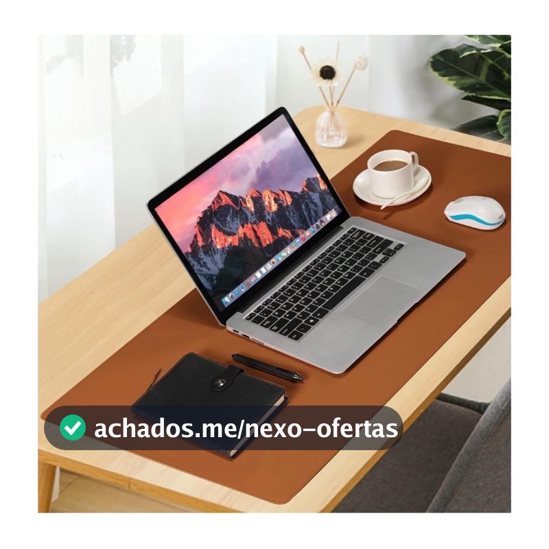 Mouse Pad Grande Couro Ecológico Costurado Básico 90 X 40 ENVIO RAPIDO