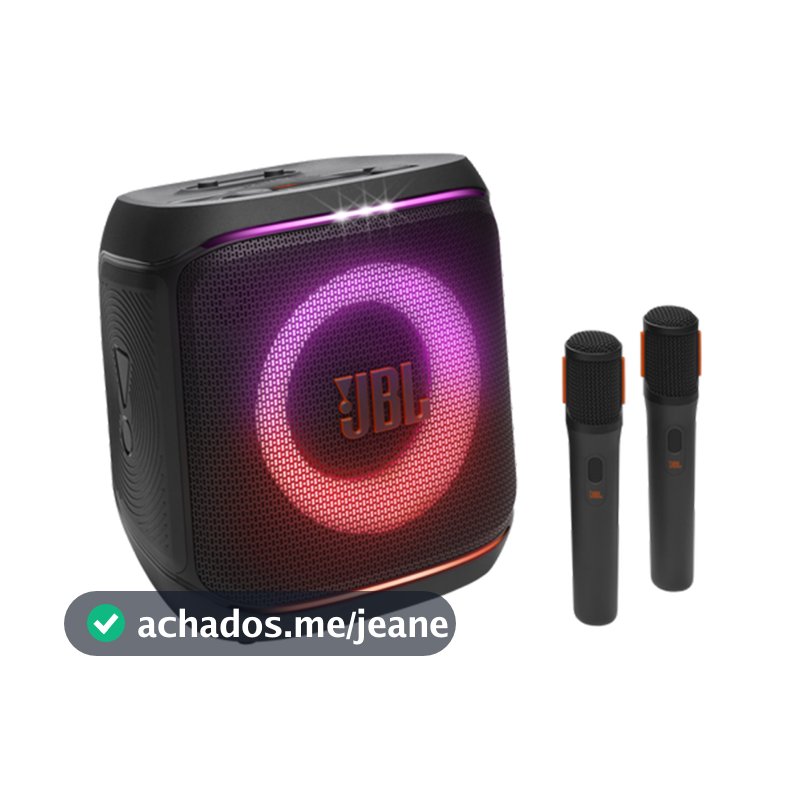 Caixa de Som Karaoke Partybox Encore 2 com Microfone Jbl - Preta
