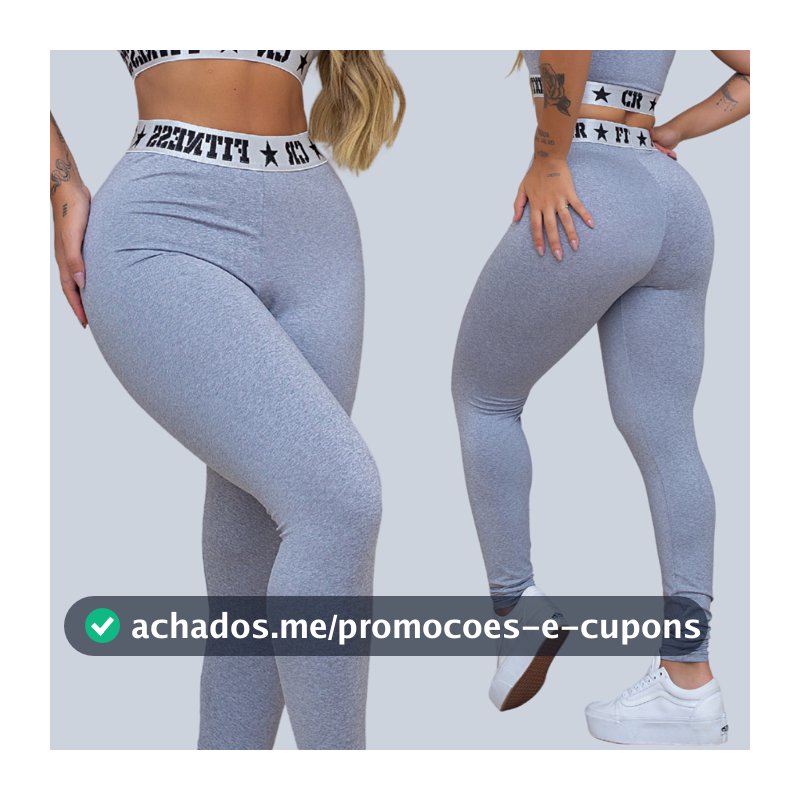 Legging Elástico Exposto Academia